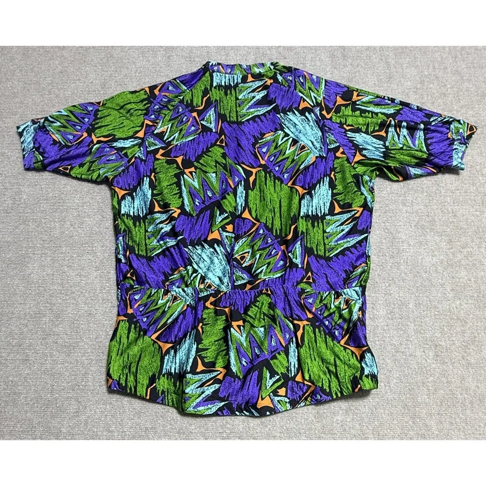 Vintage Tinley Cycling Jersey‎ Mens XL 90s Retro Graphic Shirt Colorful Zip